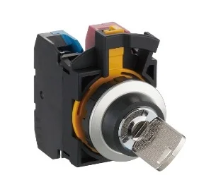 artiklikood: IDE_213687, nimetus: CW4K-3AE20, kirjeldus: Võtmega pöördlüliti, kolmepositsiooniline, 2 x NO
Metallkorpus
