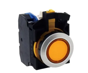 artiklikood: IDE_215132, nimetus: CW4L-M1E10Q4A, kirjeldus: Surunupp lambiga, tagastuv, madal, oranž, 1xNO,24AC/DC
