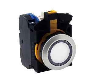 artiklikood: IDE_215037, nimetus: CW4L-M1E10Q4PW, kirjeldus: Surunupp lambiga, tagastuv, madal, valge, 1xNO, 24 AC/DC
