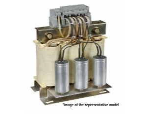 artiklikood: ME_758626, nimetus: EFR-SI-H400K, kirjeldus: Väljund siinus filter, In=750A, fkmin=2kHz; muundurile Pn=400kW
