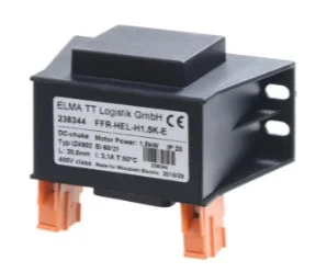 artiklikood: ME_238344, nimetus: FFR-HEL-H1.5K-E, kirjeldus: Sagedusmuunduri DC reaktor 400 VAC 1,5 kW mootorile
