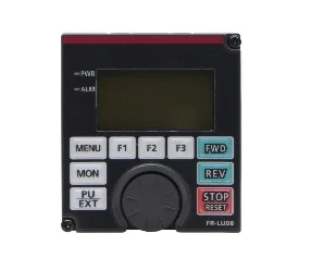 artiklikood: ME_296613, nimetus: FR-LU08-01 IP55, kirjeldus: FR-A/F800 sagedusmuunduri pult IP55
