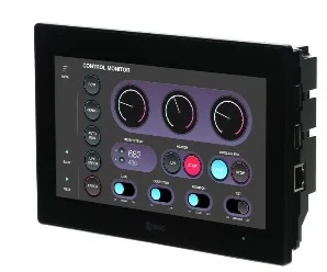 artiklikood: IDE_990032, nimetus: FT2J-7U22SAF-B, kirjeldus: Puutetundlik ekraan koos kontrolleriga
Graafiline PCAP TFT ekraan 7´´
värviline, 800x480, Ethernet 10/100 MBit
14 binaarsisndit, nendest 4 analoogsisendit, 0-10VDC, 4-20mA,12bit
6 transistorväljundit (PNP, max. 0,5A), 2 analoogväljundid 0-10VDC, 4-20mA,12bit
2xUSB, RS232, RS485, 24VDC, 3-17W, töötemperatuur -20...+55C
