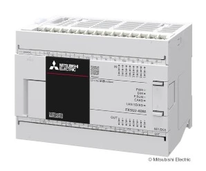 artiklikood: ME_696472, nimetus: FX5UJ-40MT/DSS, kirjeldus: CPU-moodul
Toitepinge: DC 24 V
24 sisendit DC 24 V, 16 transistorväljundit (PNP)
Ethernet, Modbus TCP client/server, WEB server (monitoring)
CC-Link IE Basic, USB, SD kaart
