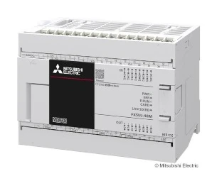 FX5UJ-40MT/ESS artiklikood: ME_692977, nimetus: FX5UJ-40MT/ESS, kirjeldus: CPU-moodul
Toitepinge: AC 100-240 V
24 sisendit DC 24 V, 16 transistorväljundit (PNP)
Ethernet, Modbus TCP client/server, WEB server (monitoring)
CC-Link IE Basic, USB, SD kaart