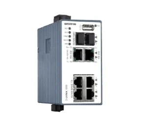 artiklikood: WEST_3643-0245, nimetus: L208-F2G-S2-12VDC, kirjeldus: Tööstuslik 8 pordiga hallatav Ethernet Switch / Router
4 x RJ-45, 10 Mbit/s, 100 Mbit/s
2 x 100/1000 Mbit/s, Ethernet FX või TX, SFP (nõutav transiiver)
1 x RJ-45, RS-232, 50 bit/s – 115.2 kbit/s
1 x RJ-45, RS-232/422/485: 50 bit/s – 2 Mbit/s
–40 .. +70°C, 12 VDC
