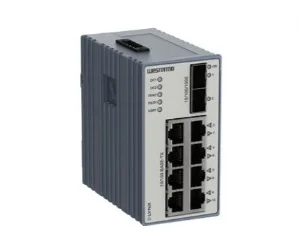 artiklikood: WEST_3643-0105, nimetus: L210-F2G, kirjeldus: Tööstuslik 10 pordiga hallatav Ethernet Switch / Router
8 x RJ-45, 10 Mbit/s, 100 Mbit/s
2 x 100/1000 Mbit/s, Ethernet FX või TX, SFP (nõutav transiiver)
–40 .. +70°C, 24 .. 48 VDC
