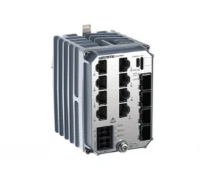 artiklikood: WEST_3643-0405, nimetus: Lynx-5612-E-F4G-T8G-LV, kirjeldus: Tööstuslik 12 pordiga hallatav Ethernet Switch / Router
