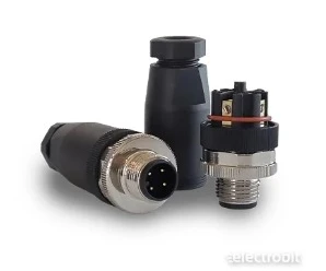 artiklikood: MUUD_CBL_0031, nimetus: M12-4PA-OTS-PM-PG7-P M12 pistik isane, 4 pin (plastik, otse)