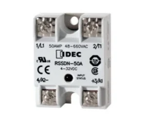 artiklikood: IDE_206557, nimetus: RSSDN-90A, kirjeldus: RSS pooljuhtrelee 90 A, 4..32 VDC
Dual SCR (NO)
