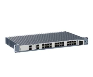 artiklikood: WEST_3641-4610, nimetus: RedFox-5328-E-F4G-T24-LV, kirjeldus: Tööstuslik 19´´ rack 28 pordiga hallatav Ethernet Switch / Router

