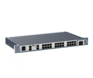 artiklikood: WEST_3641-4418, nimetus: RedFox-5528-E-F4G-T24G-HV, kirjeldus: Tööstuslik 19´´ rack 28 pordiga hallatav Ethernet Switch / Router
