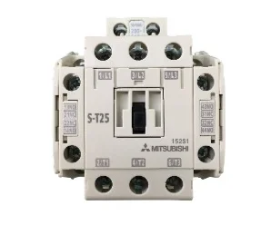artiklikood: ME_279249, nimetus: S-T25 AC200V 2A2B Kontaktor 15kW, kirjeldus: Abikontaktid:  2NO + 2NC
Mähis: 230 VAC 50/60 Hz
