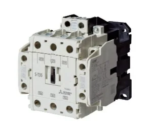 artiklikood: ME_298657, nimetus: S-T35 AC200V Kontaktor 18,5kW, kirjeldus: Abikontaktid:  2NO + 2NC
Mähis: 230 VAC 50/60 Hz
