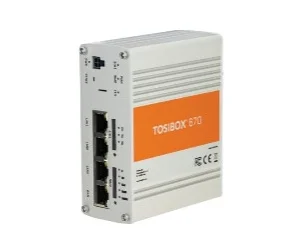 artiklikood: TOSI_TBL610EU, nimetus: Tosibox lock 610, kirjeldus: Kaugühendus-seade
1 x RJ-45 WAN, 3 x RJ-45 LAN
VPN kuni 70Mbit/s, kuni 50 üheaegset ühendust
Toide: 9...50 VDC (komplektis), IP30
Nõutav on TosiControli litsents
