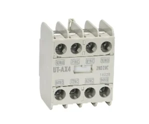 artiklikood: ME_279318, nimetus: UT-AX4 2A2B Abikontaktid kontaktorile 2NO + 2NC, kirjeldus: kontaktoritele S-T, SR-T
pealt paigaldusega
