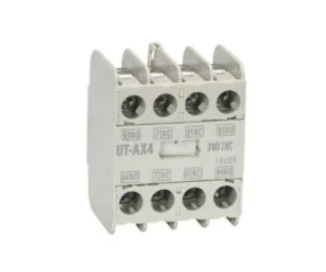 artiklikood: ME_279320, nimetus: UT-AX4 4A Abikontaktid kontaktorile 4NO, kirjeldus: kontaktoritele S-T, SR-T
pealt paigaldusega
