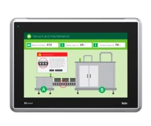 X2 control 12 - B2, 12,1´´CODESYS HMI, HMI Operaatorpaneel artiklikood: BE_640002205, nimetus: X2 control 12 - B2, 12,1´´CODESYS HMI, HMI Operaatorpaneel, kirjeldus: 1280x800, CPU Quad Core 1GHz, 2GB RAM, 2GB eMMC,
2xLAN, 1x9pin DSUB, USB, SD,
24 VDC, -10 to +60C, IP65,
CE/FCC, Marine, UL