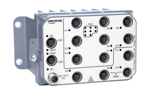 Electrobit - Westermo POE hallatav Layer 2 switch Viper-112A-P8-HV