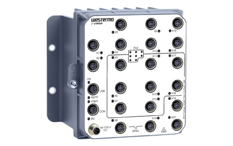 Electrobit - Westermo POE hallatav Layer 2 switch Viper-120A-P8-HV